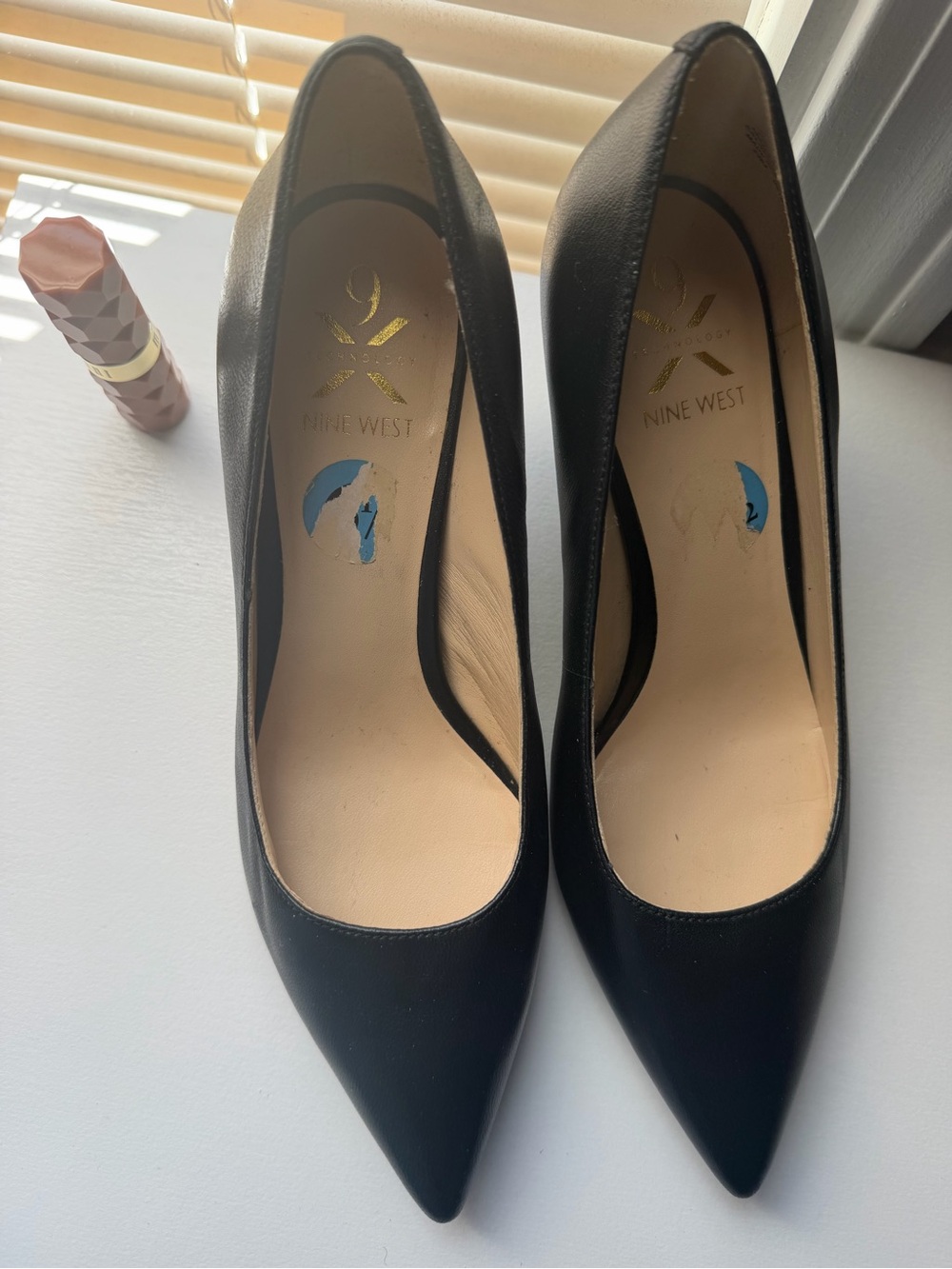 Nine West Women's Black Pointed-Toe Pumps